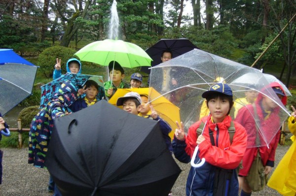日本最古の噴水前